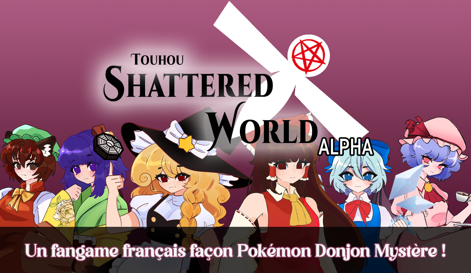 Touhou Shattered World : un nouveau fangame français mêlant Touhou et Pokémon Donjon Mystère